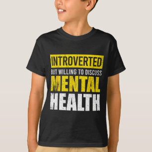 Grappig introvert maar bereid om over geestelijke t-shirt