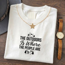 Grappig introvert outdoor quote T-shirt