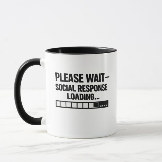 Grappig introvert programmeur ontwerp mok (Links)