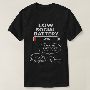 Grappig introvert stickfiguur T-shirt