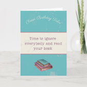 Grappig introvert verjaardagskaartje kaart (Voorkant)