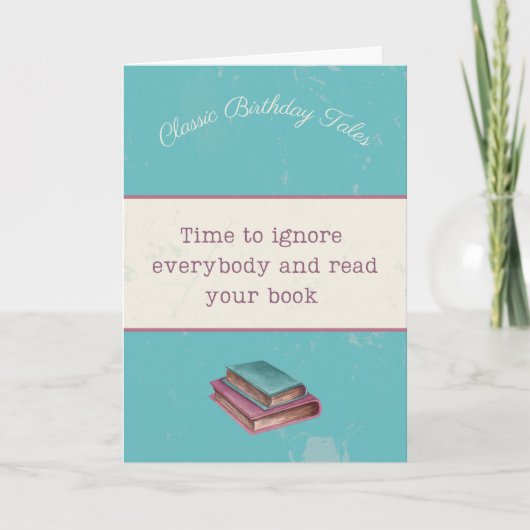 Grappig introvert verjaardagskaartje kaart (Voorkant)