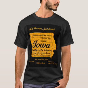 Grappig Iowa ontwerp T-shirt