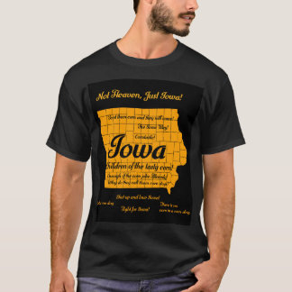 Grappig Iowa ontwerp T-shirt