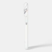 Grappig iPhone hoesje met ooievaar met Baby (Achterkant / Links)