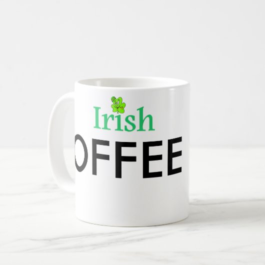 Grappig Irish Coffee Gag Gift Fab Mok (Voorkant links)