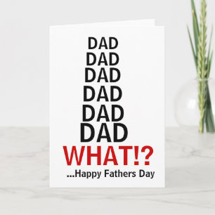 Grappig irriterend pap vaderdag kaart