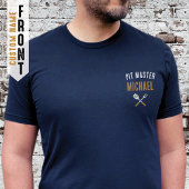 Grappig is dat rook die aangepaste naam marine gri t-shirt