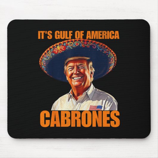 Grappig is de Golf van de VS Amerika Cabrones 2025 Muismat (Voorkant)