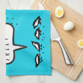 Grappig is deze Cartoon van de Gluten Free Birds Theedoek (Quarter Fold)