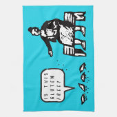 Grappig is deze Cartoon van de Gluten Free Birds Theedoek (Verticaal)