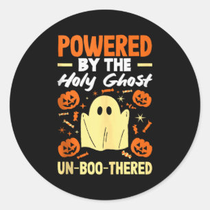 Grappig is er geen spook zoals de heilige christel ronde sticker