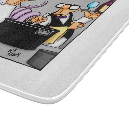 Grappig "Is het vers?" Humor snijplank (Hoek)