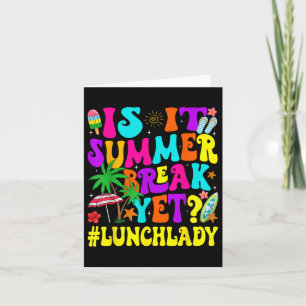 Grappig is het zomervakantie maar lunch dame einde kaart