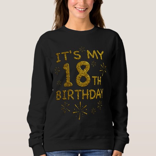 Grappig is mijn 18e verjaardag Shirt 18 jaar oude (Voorkant)