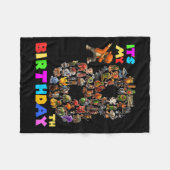 Grappig is mijn 8e verjaardag Italiaanse Brainrot Fleece Deken (Voorkant (Horizontaal))