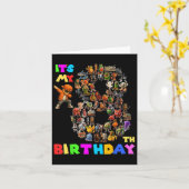 Grappig is mijn 8e verjaardag Italiaanse Brainrot  Kaart (Gele Bloem)