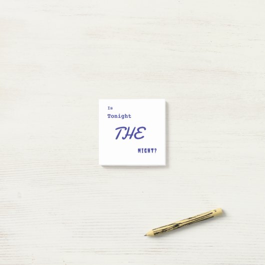 Grappig is vanavond post-it® notes (Op bureau)