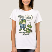 Grappig IT Frog T-Shirt – "Buffering" Sign (Voorkant)