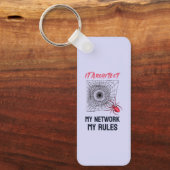 Grappig IT Netwerkbeheerder Humor Cadeau Sleutelhanger (Voorkant)