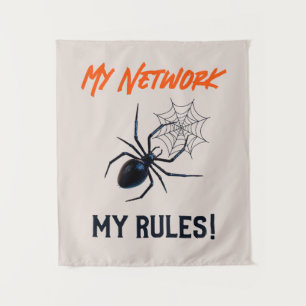 Grappig IT Netwerkbeheerder Humor Cadeau Wandkleed