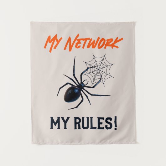 Grappig IT Netwerkbeheerder Humor Cadeau Wandkleed (Voorkant)