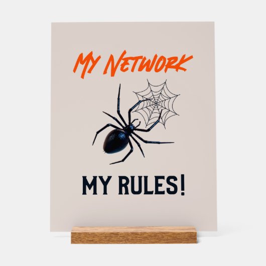 Grappig IT Netwerkbeheerder Humor Geschenk Acryl Bord (Voorkant)