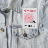 Grappig IT Netwerkbeheerder Humor Geschenk Button (Insitu)