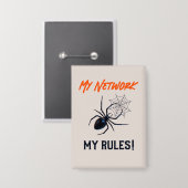 Grappig IT Netwerkbeheerder Humor Geschenk Button (Voorkant / Achterkant)