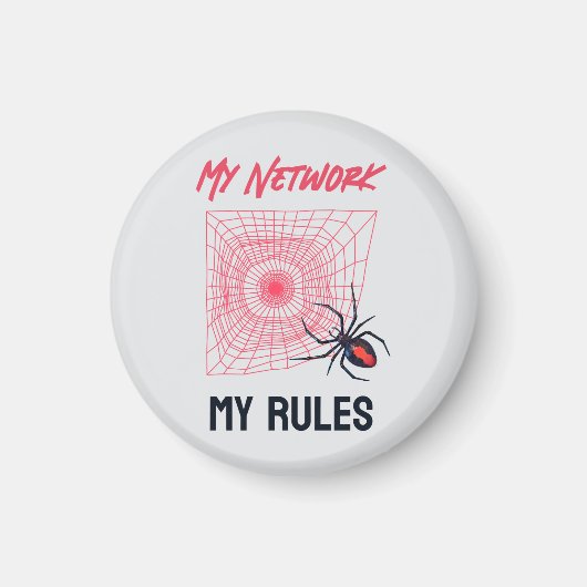 Grappig IT Netwerkbeheerder Humor Geschenk Magneet (Voorkant)
