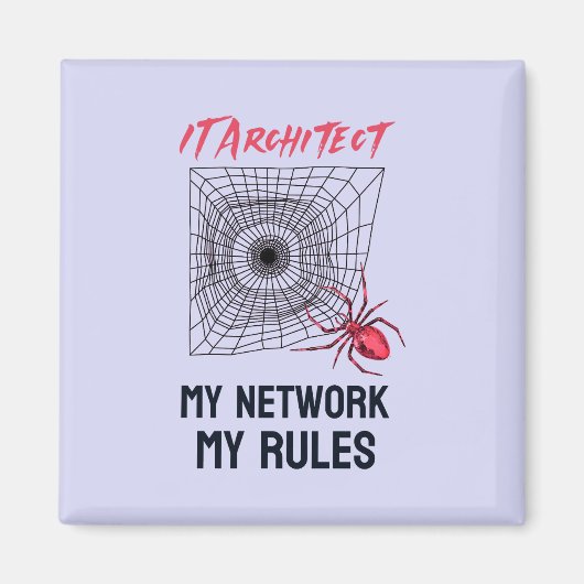 Grappig IT Netwerkbeheerder Humor Geschenk Magneet (Voorkant)