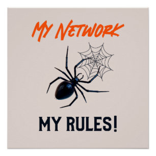 Grappig IT Netwerkbeheerder Humor Geschenk Perfect Poster