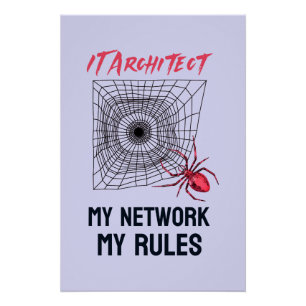 Grappig IT Netwerkbeheerder Humor Geschenk Perfect Poster