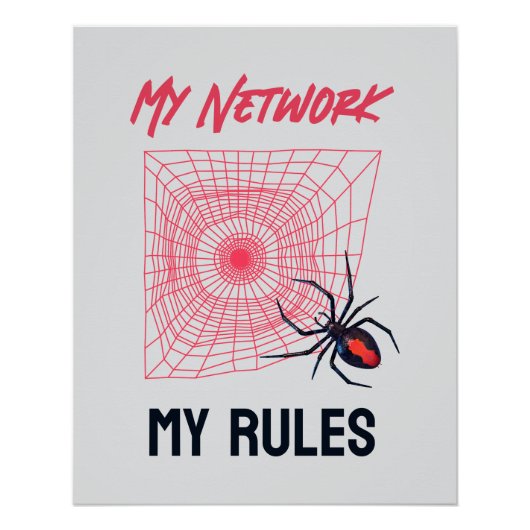 Grappig IT Netwerkbeheerder Humor Geschenk Perfect Poster (Voorkant)