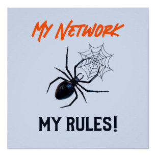 Grappig IT Netwerkbeheerder Humor Geschenk Perfect Poster