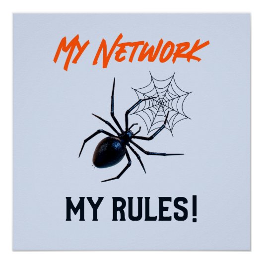 Grappig IT Netwerkbeheerder Humor Geschenk Perfect Poster (Voorkant)