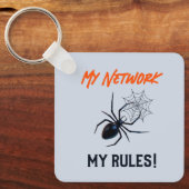 Grappig IT Netwerkbeheerder Humor Geschenk Sleutelhanger (Voorkant)