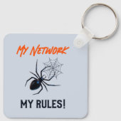 Grappig IT Netwerkbeheerder Humor Geschenk Sleutelhanger (Achterkant)