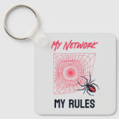 Grappig IT Netwerkbeheerder Humor Geschenk Sleutelhanger (Voorkant)