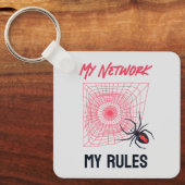 Grappig IT Netwerkbeheerder Humor Geschenk Sleutelhanger (Voorkant)