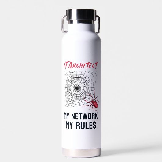 Grappig IT Netwerkbeheerder Humor Geschenk Waterfles (Voorkant)
