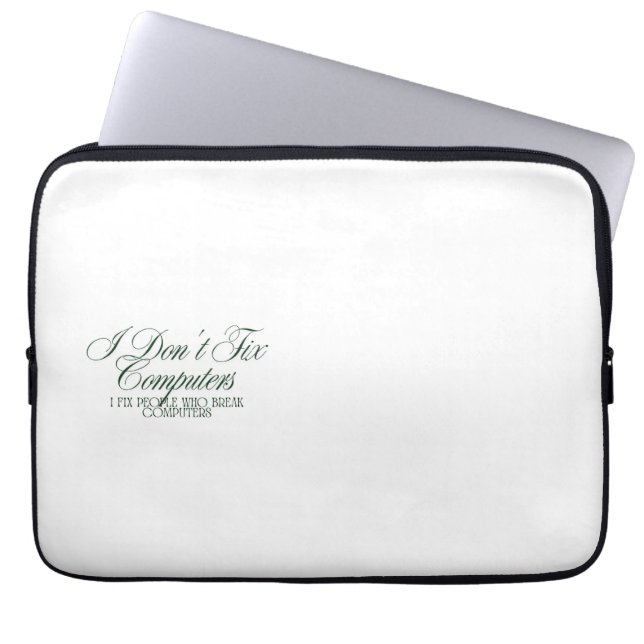 Grappig IT-ondersteuningsshirt  Laptop Sleeve (Voorkant)