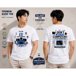Grappig IT-professional ontwerp - IT-coderingscita T-shirt