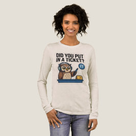 Grappig IT Support Uil Lange Mouwen Ticket T-shirt