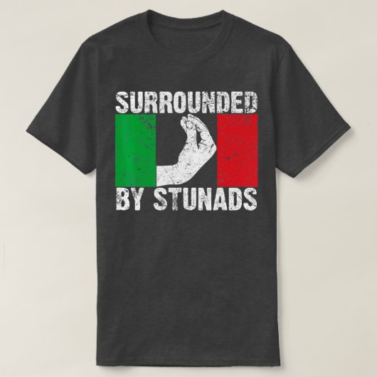 Grappig Italiaans cadeautje voor mannen, gezwollen T-shirt (Design voorkant)