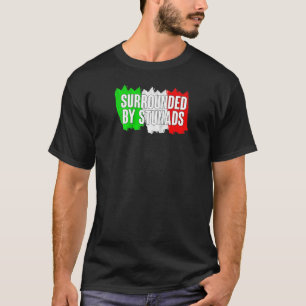 Grappig italiaans omringd door stunads italiaanse  t-shirt