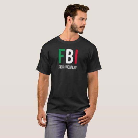 Grappig Italiaans ontwerp T-shirt (Voorkant volledig)