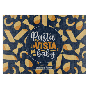 Grappig Italiaans  pasta La Vista Pattern Snijplank
