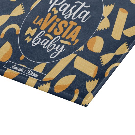 Grappig Italiaans  pasta La Vista Pattern Snijplank (Hoek)