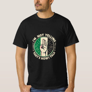 Grappig Italiaans Pride Shirt - ik schreeuw niet